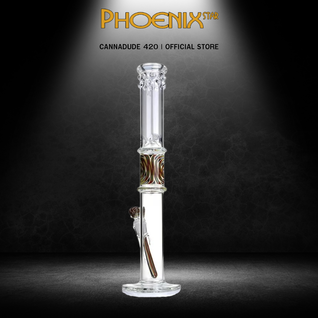 Phoenix Star 18 Inch Straight Bong with American Color Rod