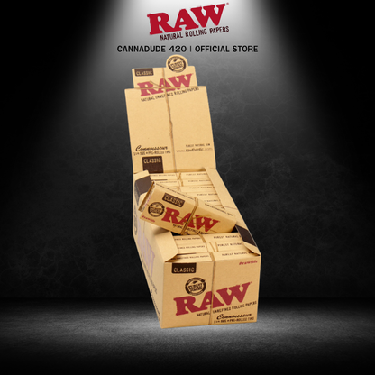 RAW Classic Connoisseur 1 1/4 + Pre Rolled Tips