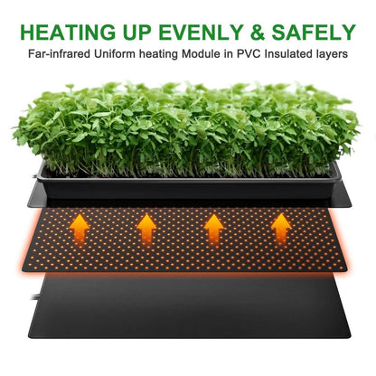 MARS HYDRO SEEDLING HEAT MAT 10''X20.75''(2 PACK)
