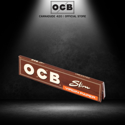 OCB Virgin Paper Rolling Papers Slim King Size