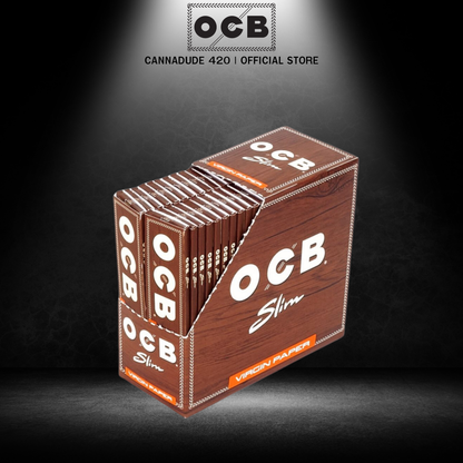 OCB Virgin Paper Rolling Papers Slim King Size